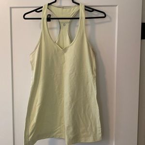 Lululemon Cool Racerback Tank, Size 12. Reversible. Color: Light Lemon